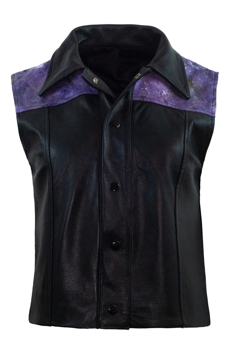 AIMEE VEST - LEATHER